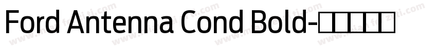 Ford Antenna Cond Bold字体转换